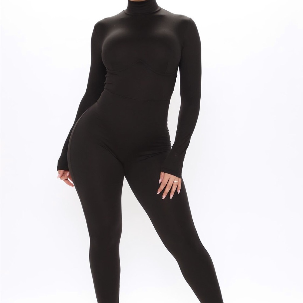 NWT! Black jumpsuit with underwire